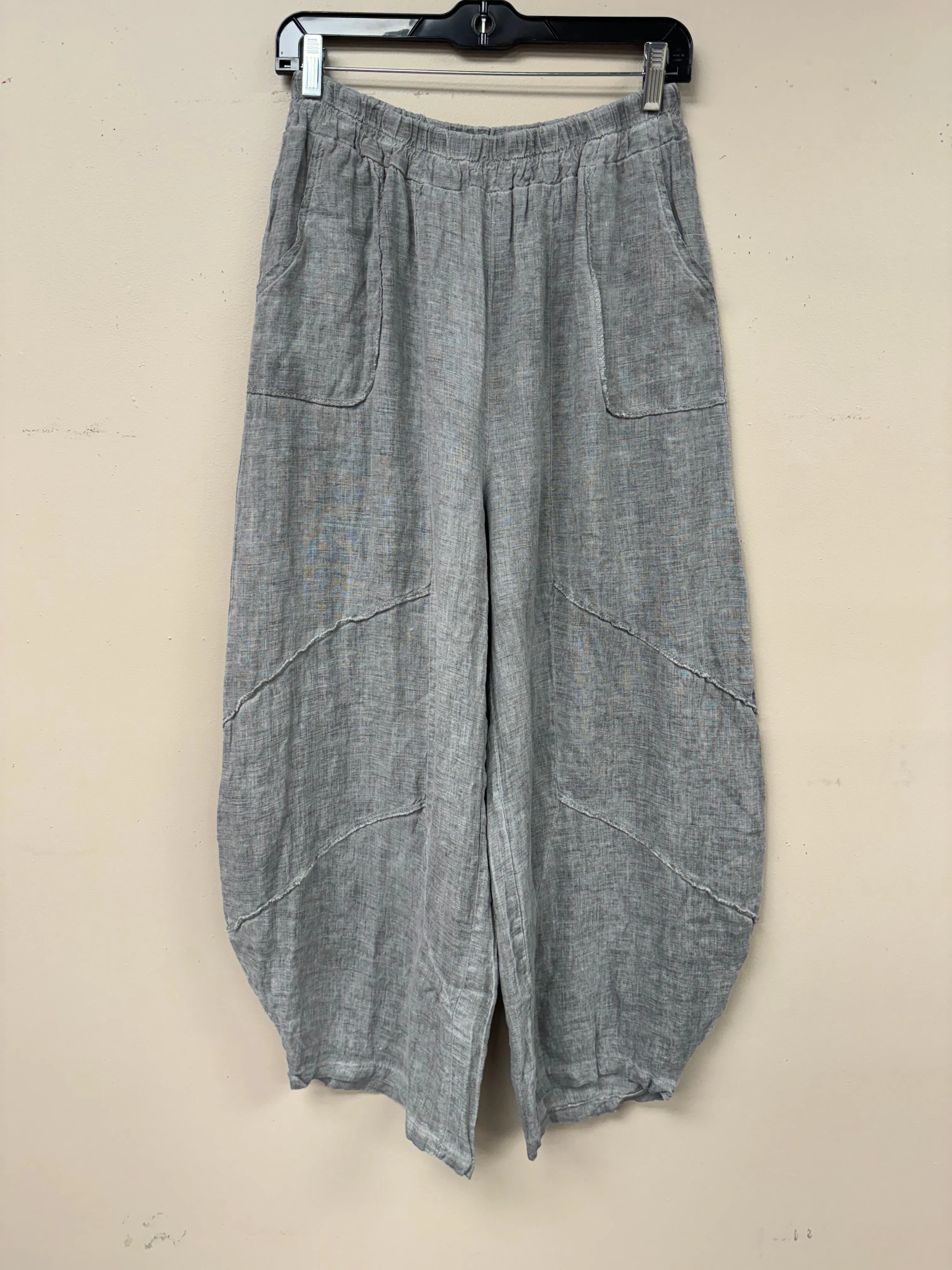 Italian, Barrel leg Linen Pants
