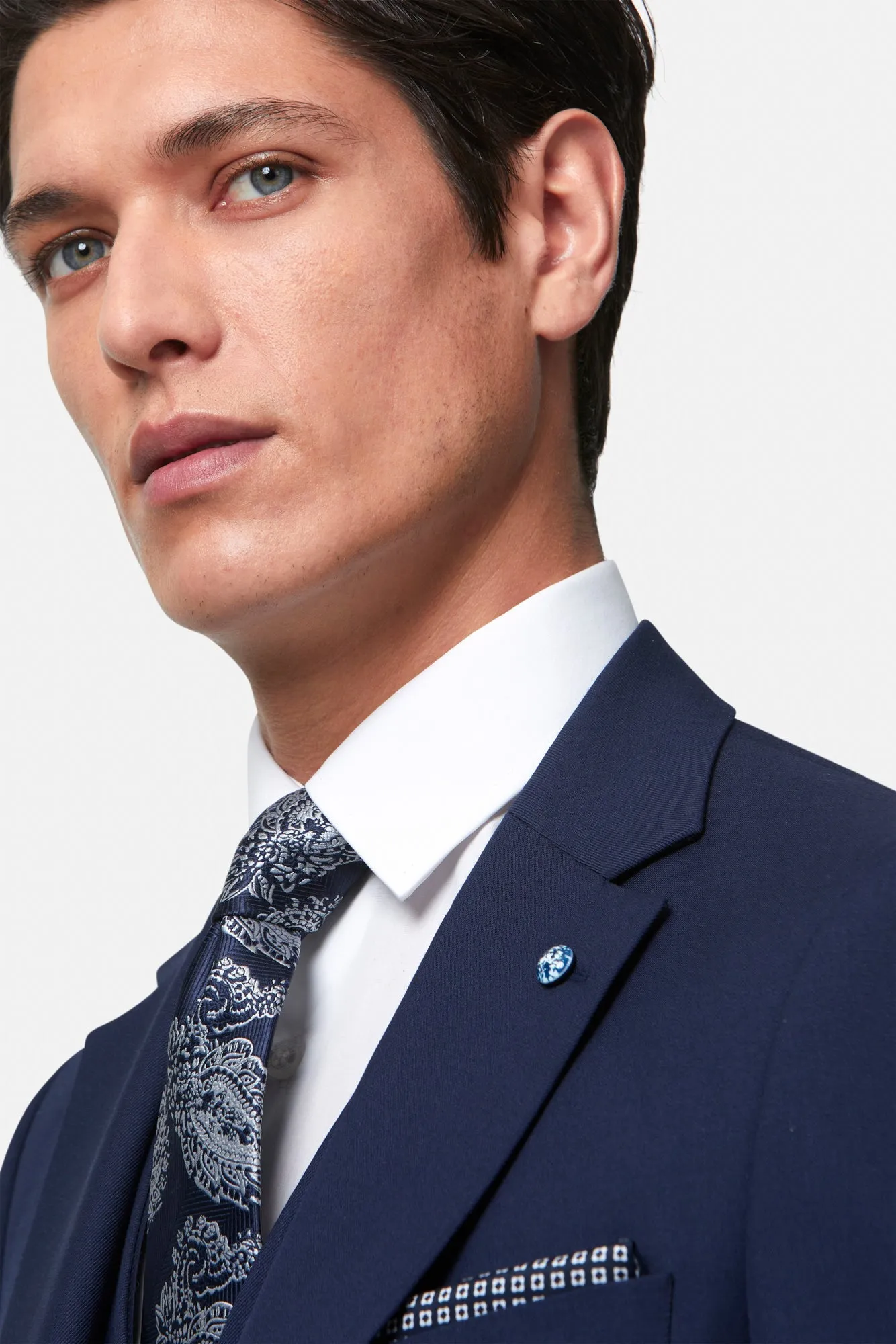 James Navy Tapered Fit Jacket