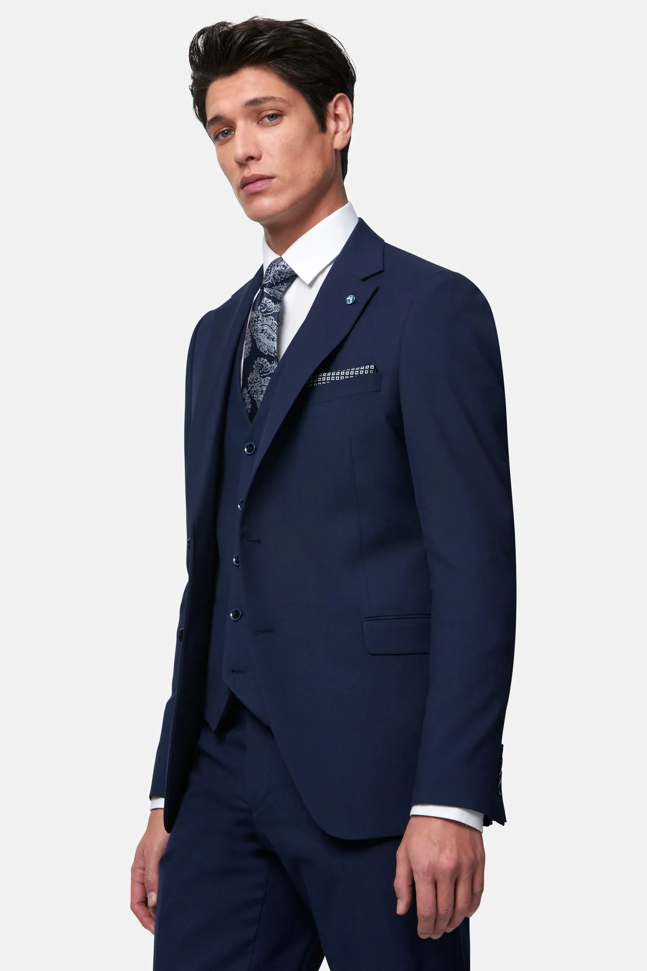 James Navy Tapered Fit Jacket