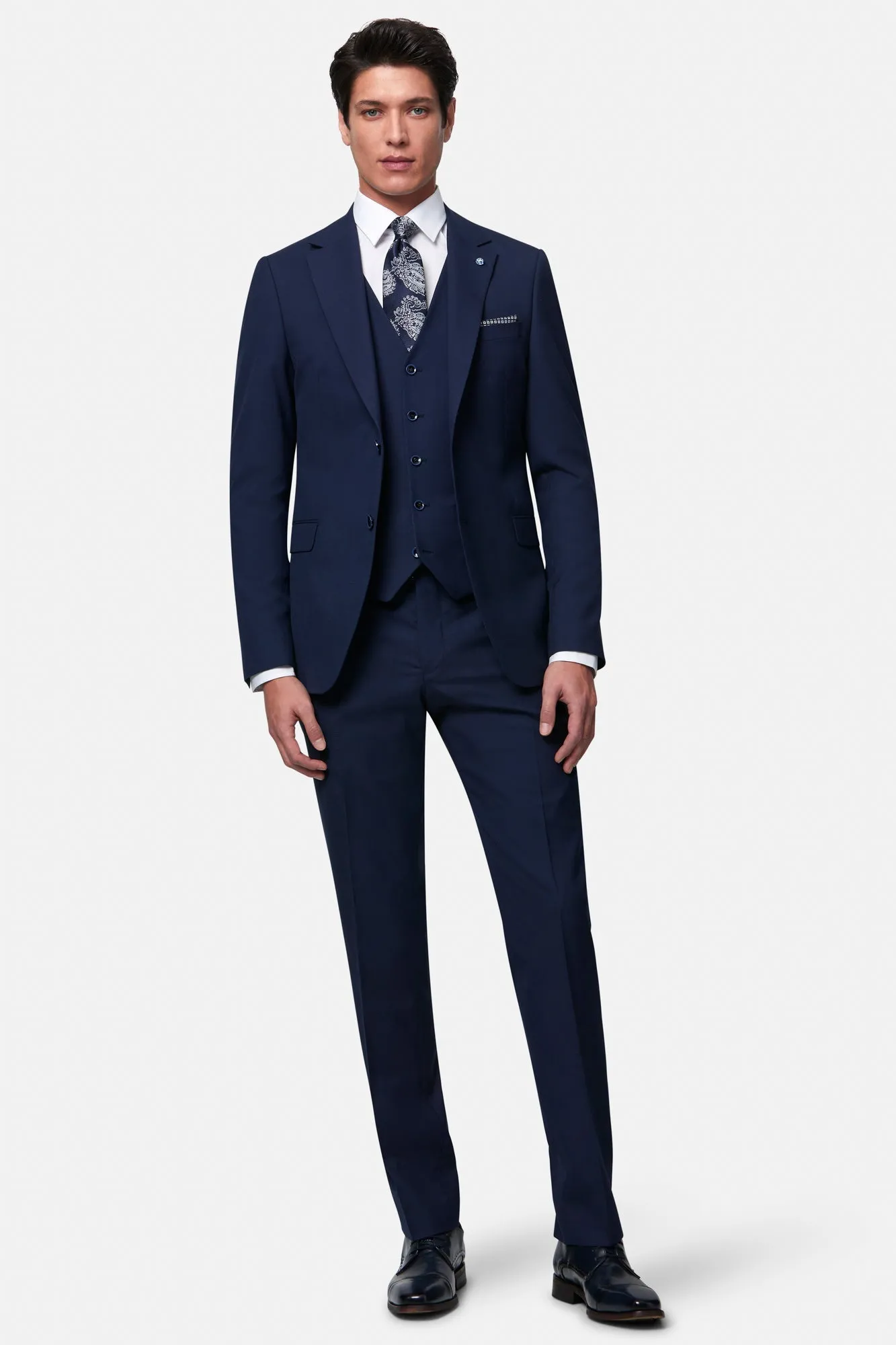James Navy Tapered Fit Jacket