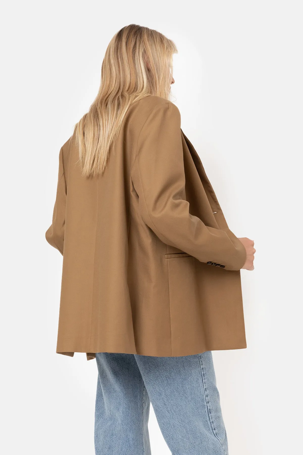Julian Oversized Single Breasted Blazer | Camel