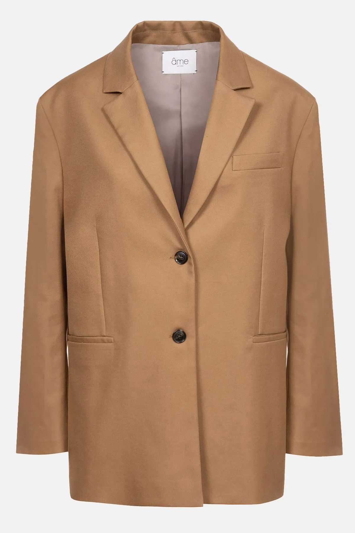 Julian Oversized Single Breasted Blazer | Camel