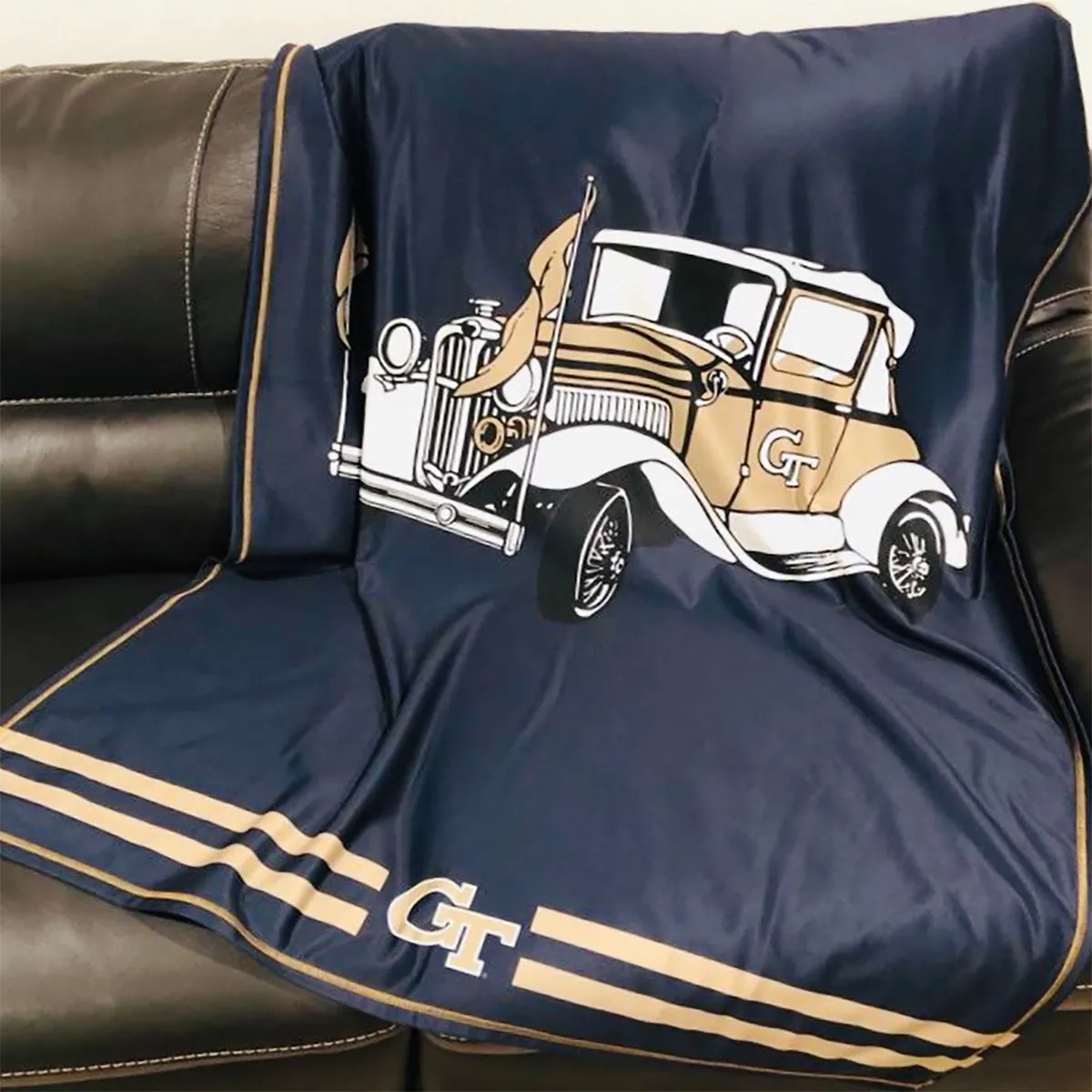 Kansas State Wildcats KSU K-State Game Day Soft Premium Purple Throw Blanket 40 x 58 Logo and Stripes by Vive La Fete