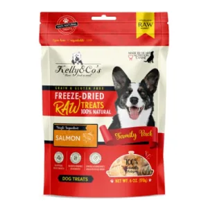 Kelly & Co's Family Pack Salmon Freeze-Dried Raw Dog Treats 170g