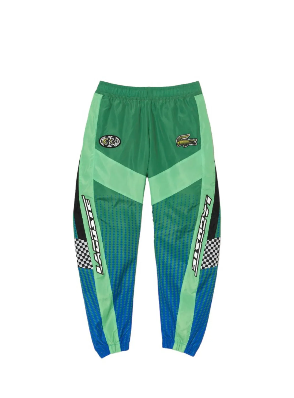 Lacoste Track Pants - Ombré Racing Checkerboard Print - Green-I94 - XH5439 51 CHY