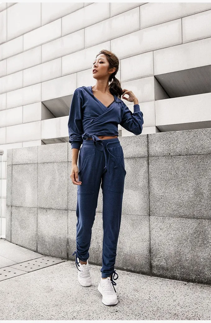 LANIKAR TRACK PANTS WITH ADJUSTABLE CUFFS
