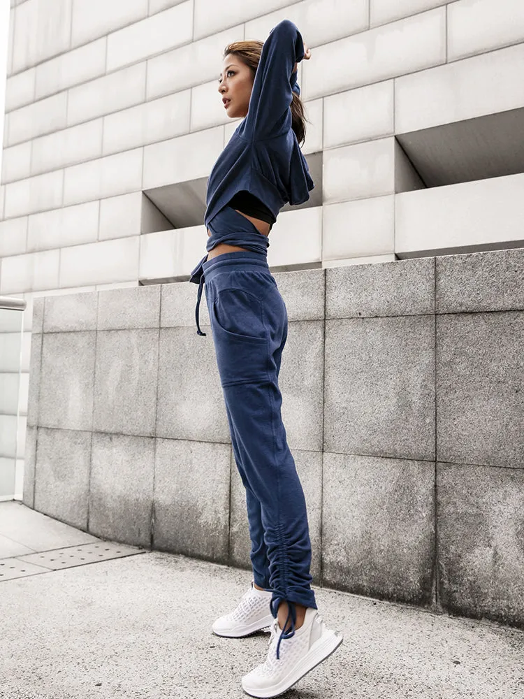 LANIKAR TRACK PANTS WITH ADJUSTABLE CUFFS