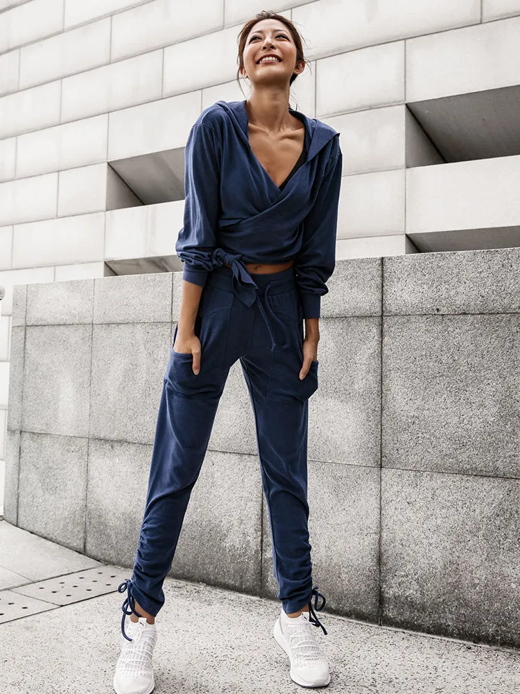 LANIKAR TRACK PANTS WITH ADJUSTABLE CUFFS