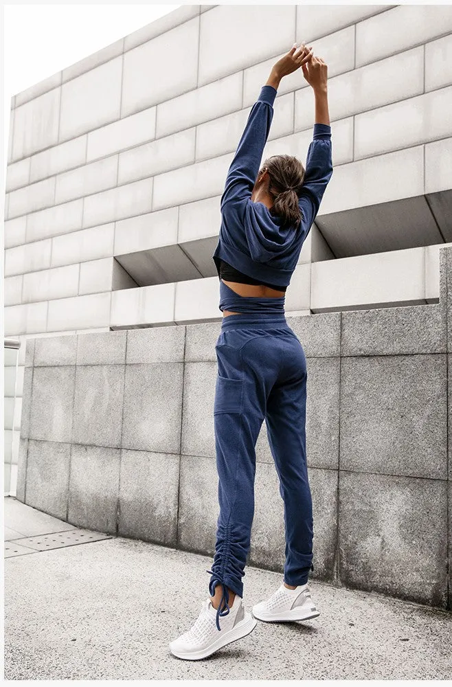 LANIKAR TRACK PANTS WITH ADJUSTABLE CUFFS