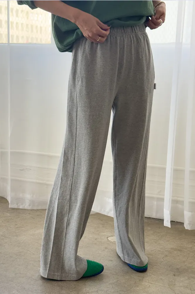 Le Bon Shoppe Breezy Heather Grey Pants