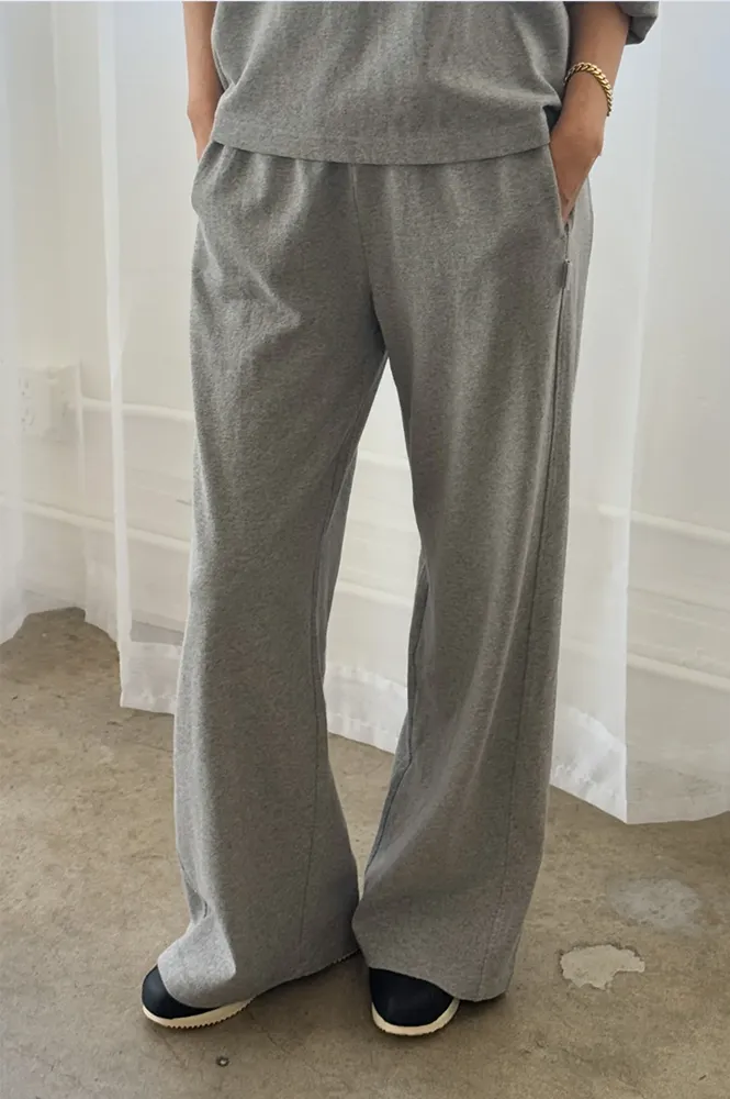 Le Bon Shoppe Breezy Heather Grey Pants
