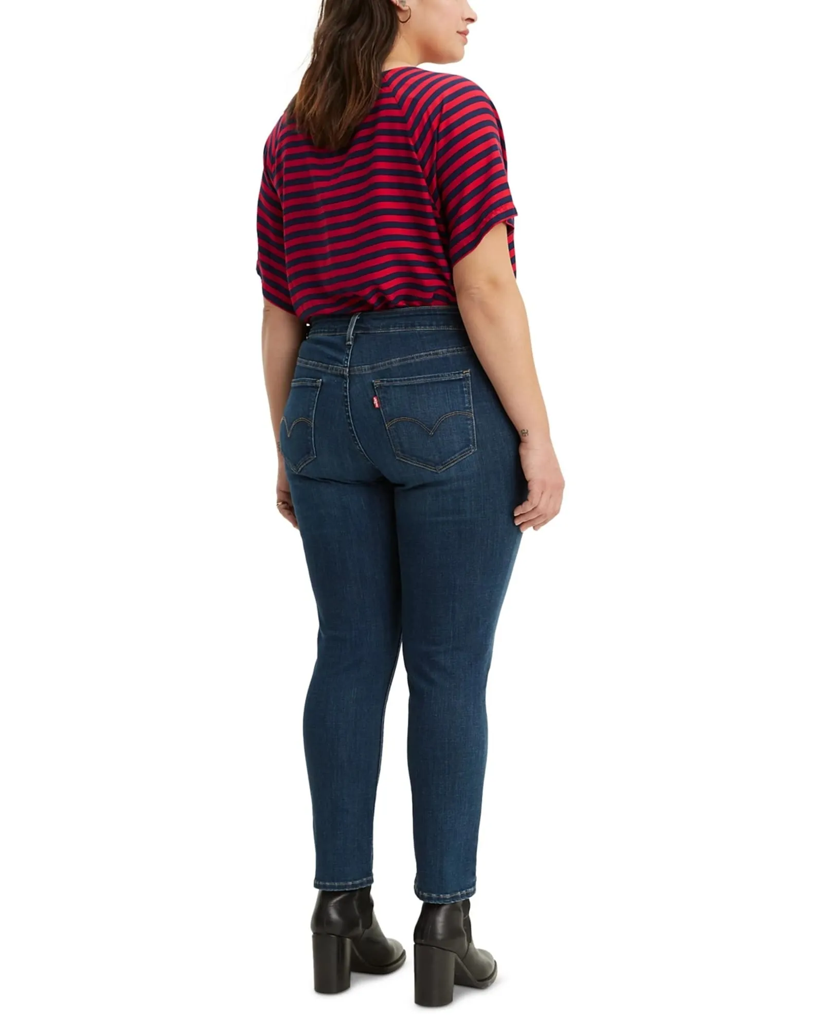Levi's Women's Ripped   Skinny Ankle Jeans Med Blue  20 | Blue