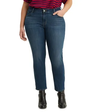 Levi's Women's Ripped   Skinny Ankle Jeans Med Blue  20 | Blue