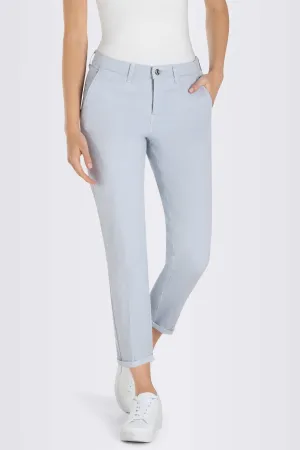 MAC 0434L 3075-00 131R Cool Blue Chino Turn Up Trousers