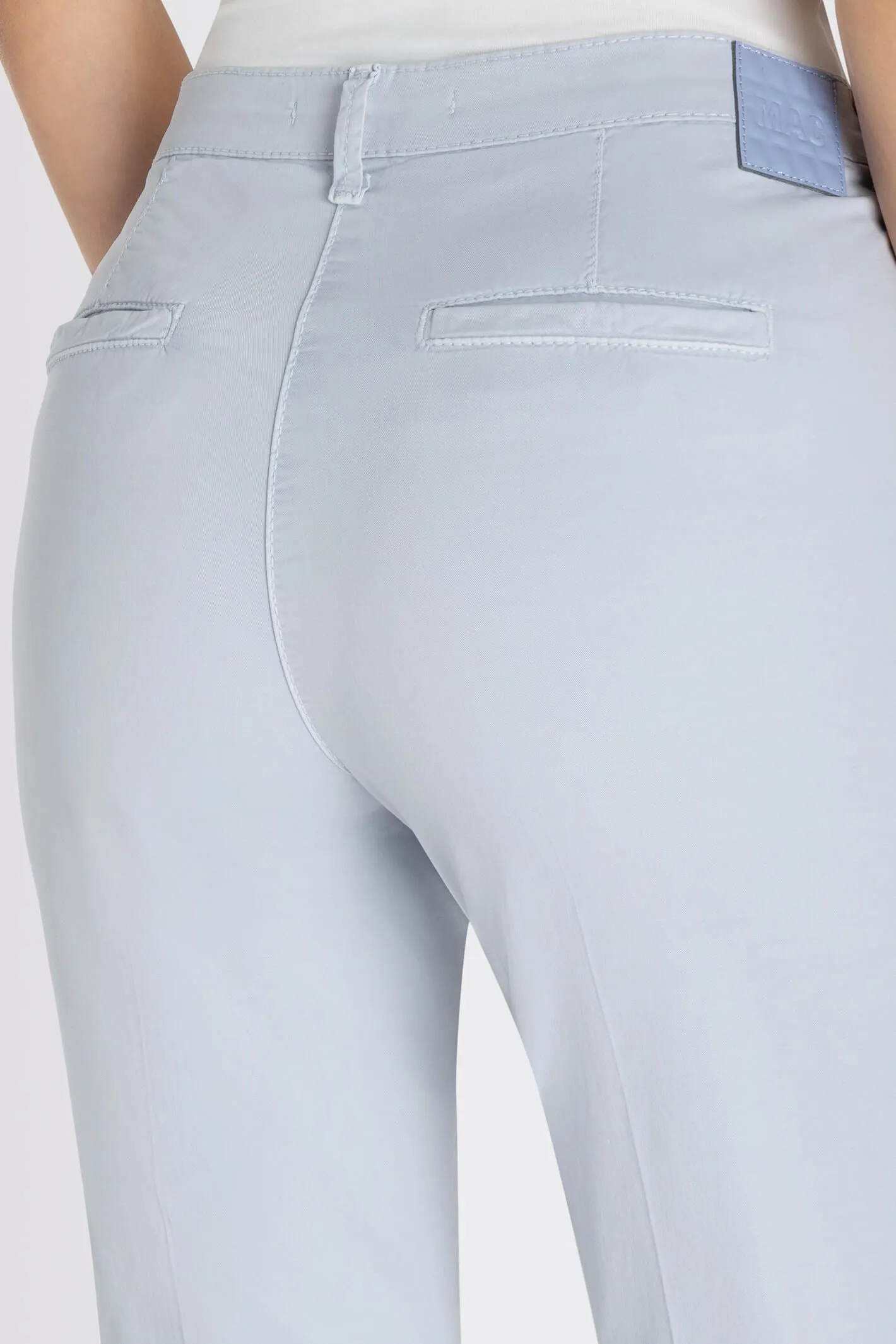 MAC 0434L 3075-00 131R Cool Blue Chino Turn Up Trousers