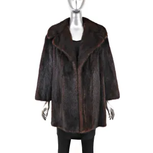 Mahogany Mink Jacket- Size L