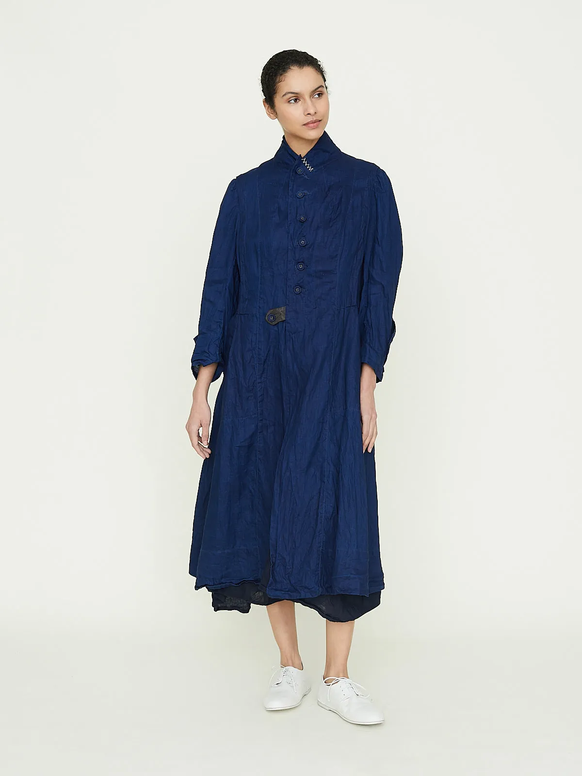 Manteau de Pompier 1800s in Indigo