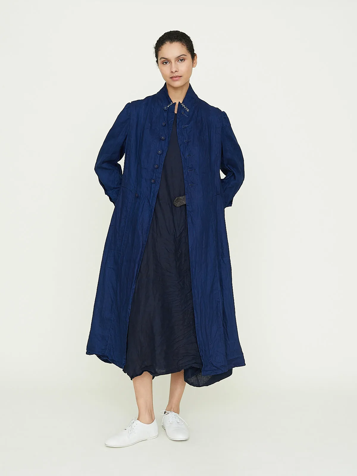 Manteau de Pompier 1800s in Indigo