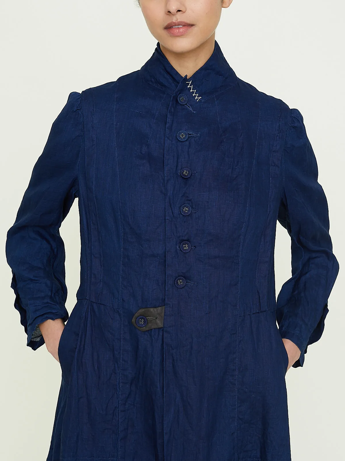 Manteau de Pompier 1800s in Indigo