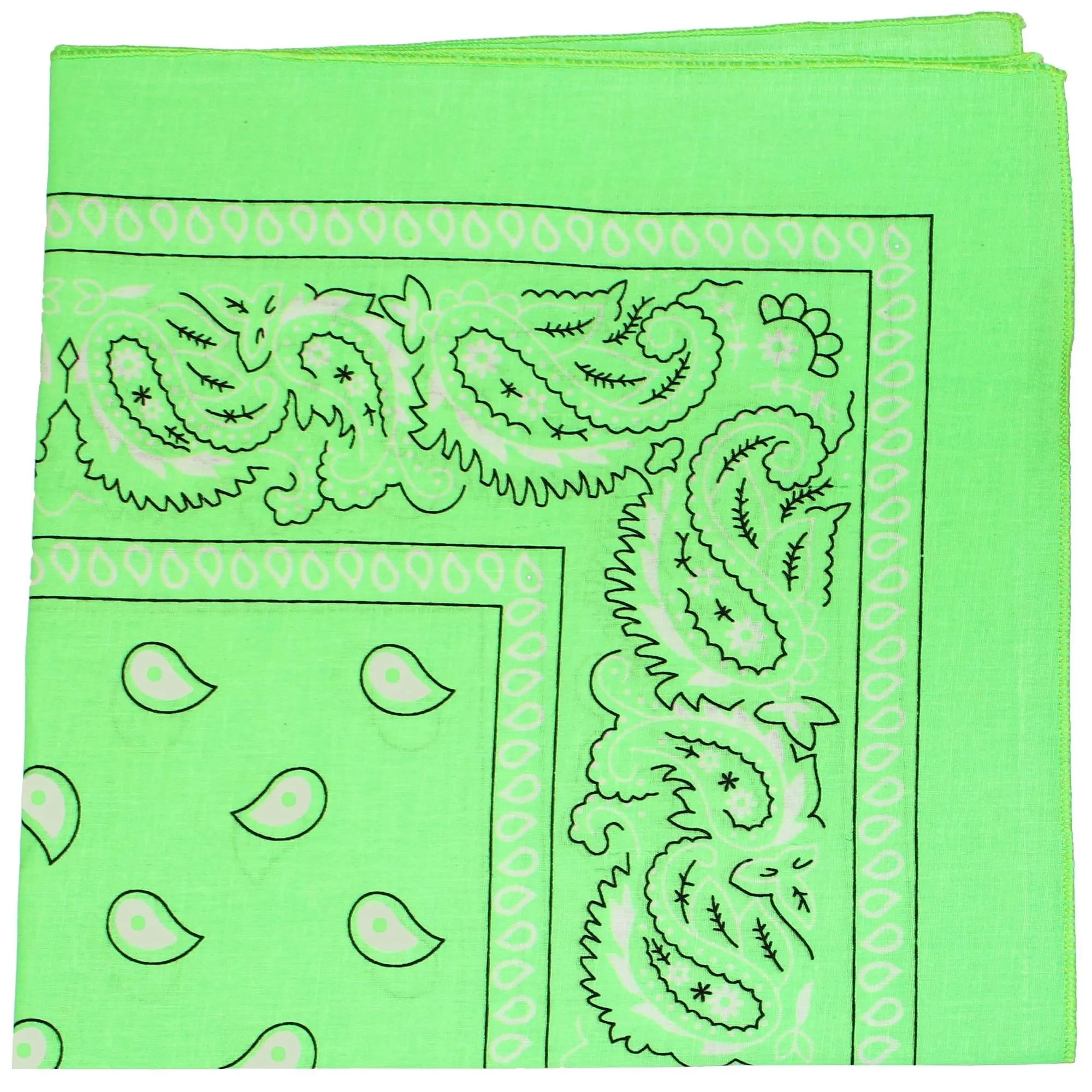 Mechaly Paisley 100% Cotton Bandanas - 6 Pack