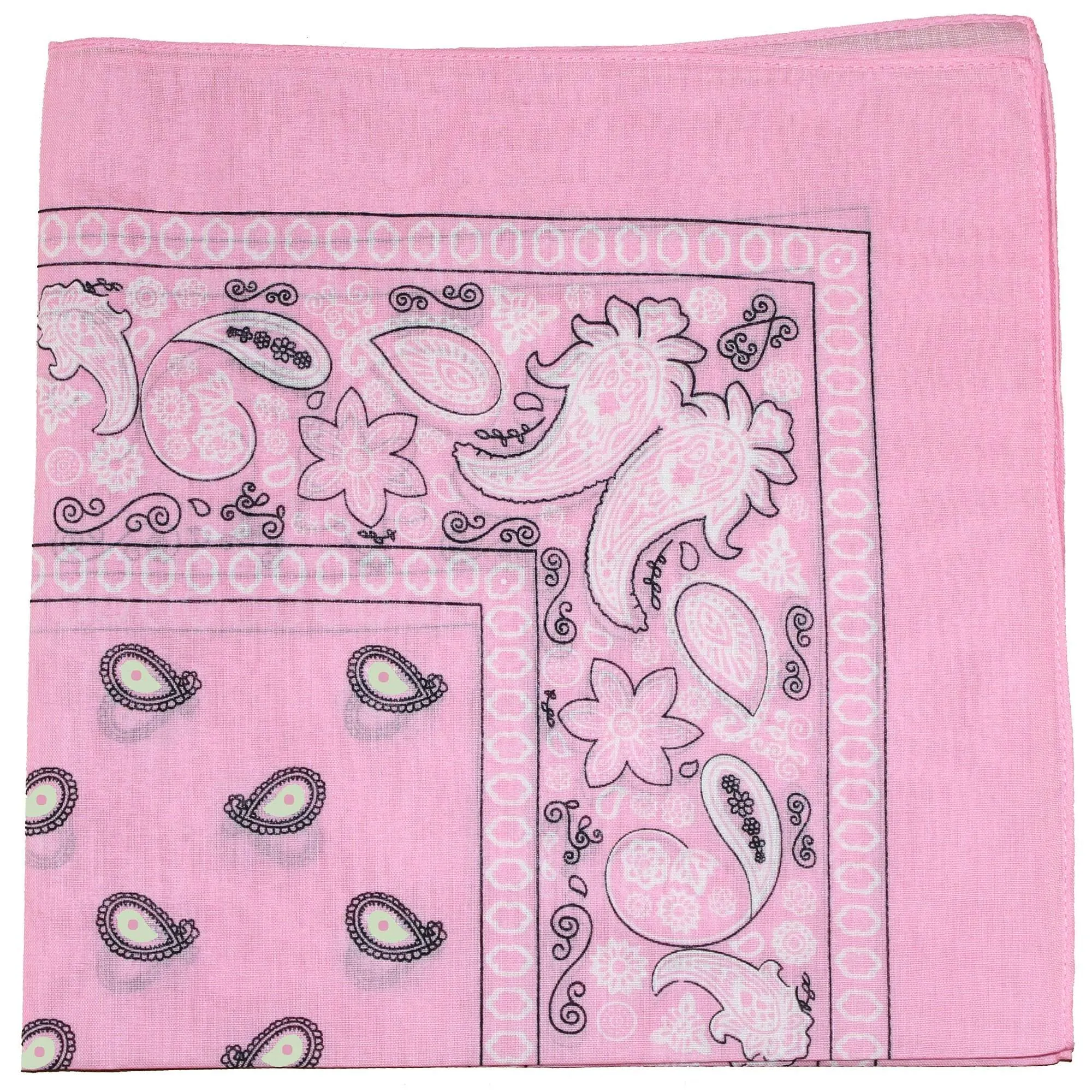 Mechaly Paisley 100% Cotton Bandanas - 6 Pack