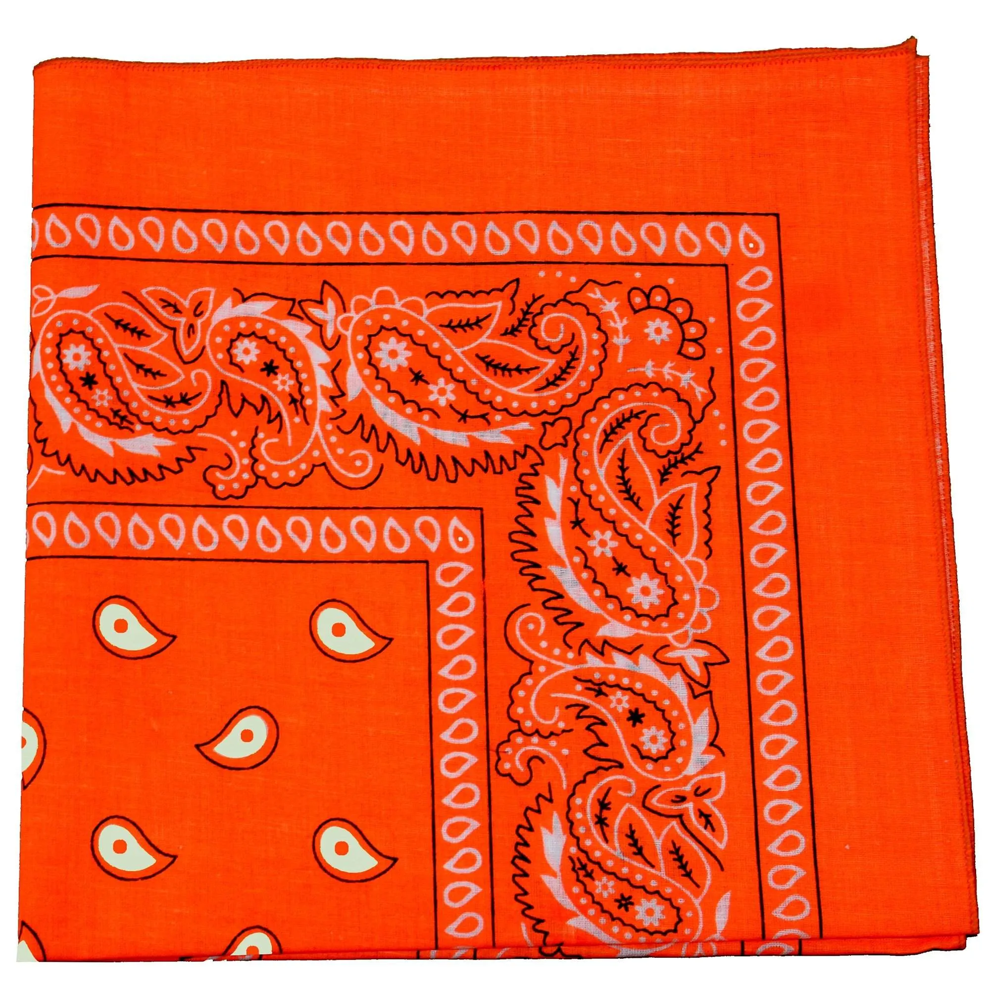 Mechaly Paisley 100% Cotton Bandanas - 6 Pack