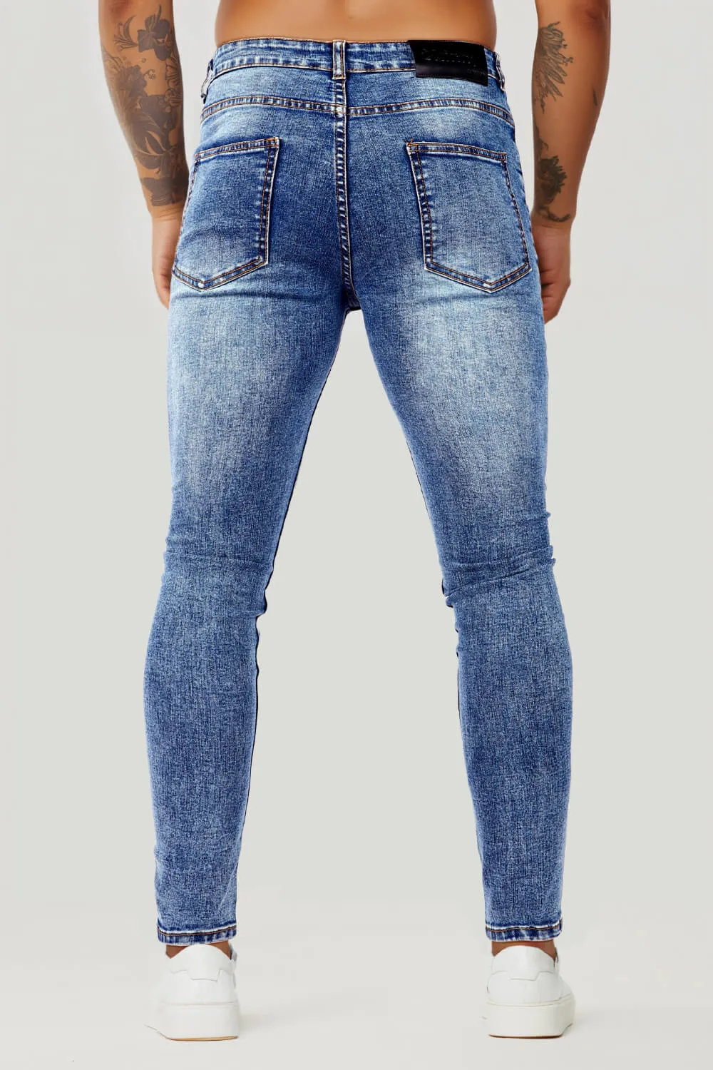 Men's Blue Skinny Jean - High Waist