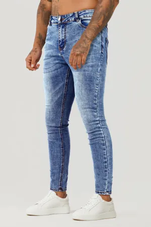 Men's Blue Skinny Jean - High Waist