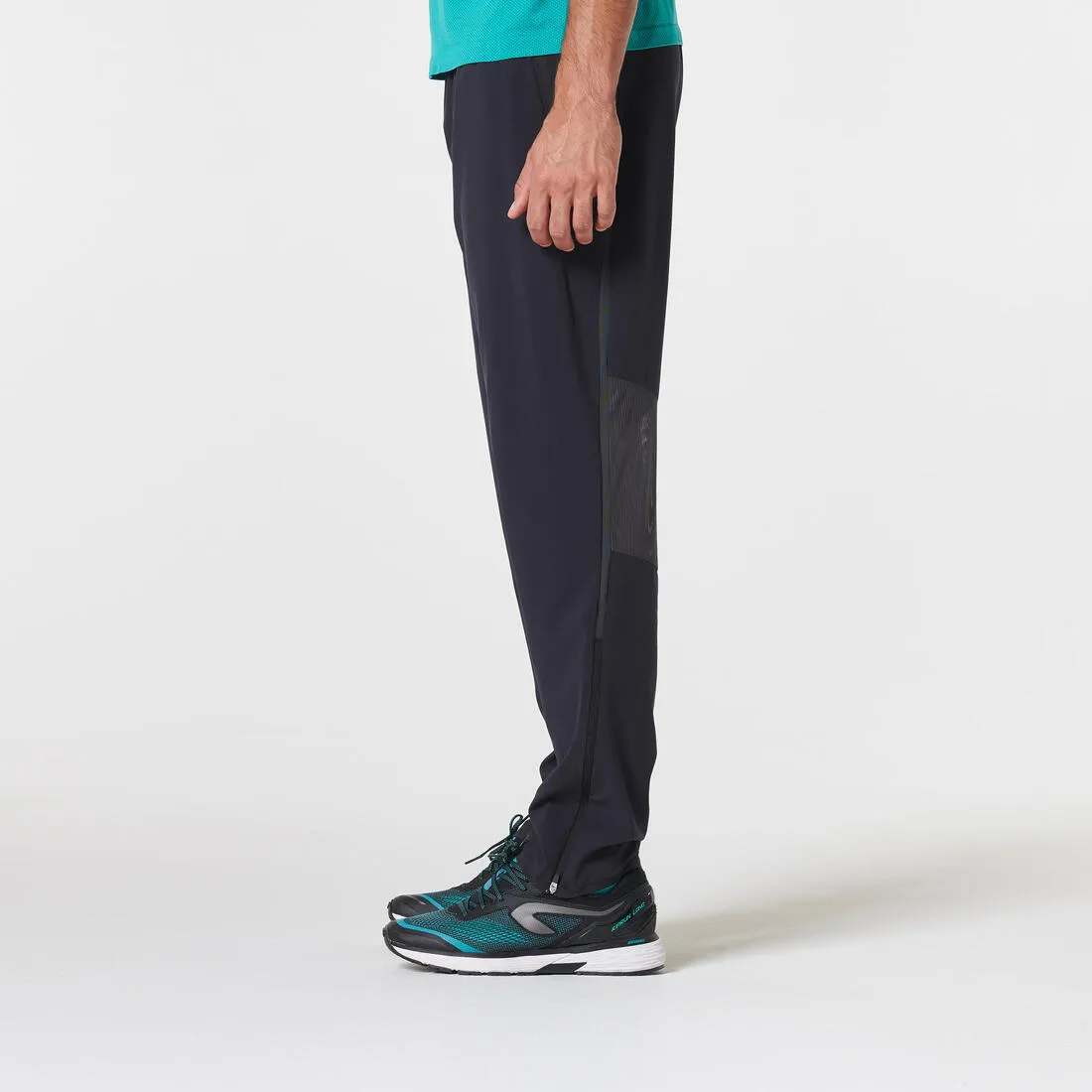 MEN'S BREATHABLE RUNNING TROUSERS - BLACK