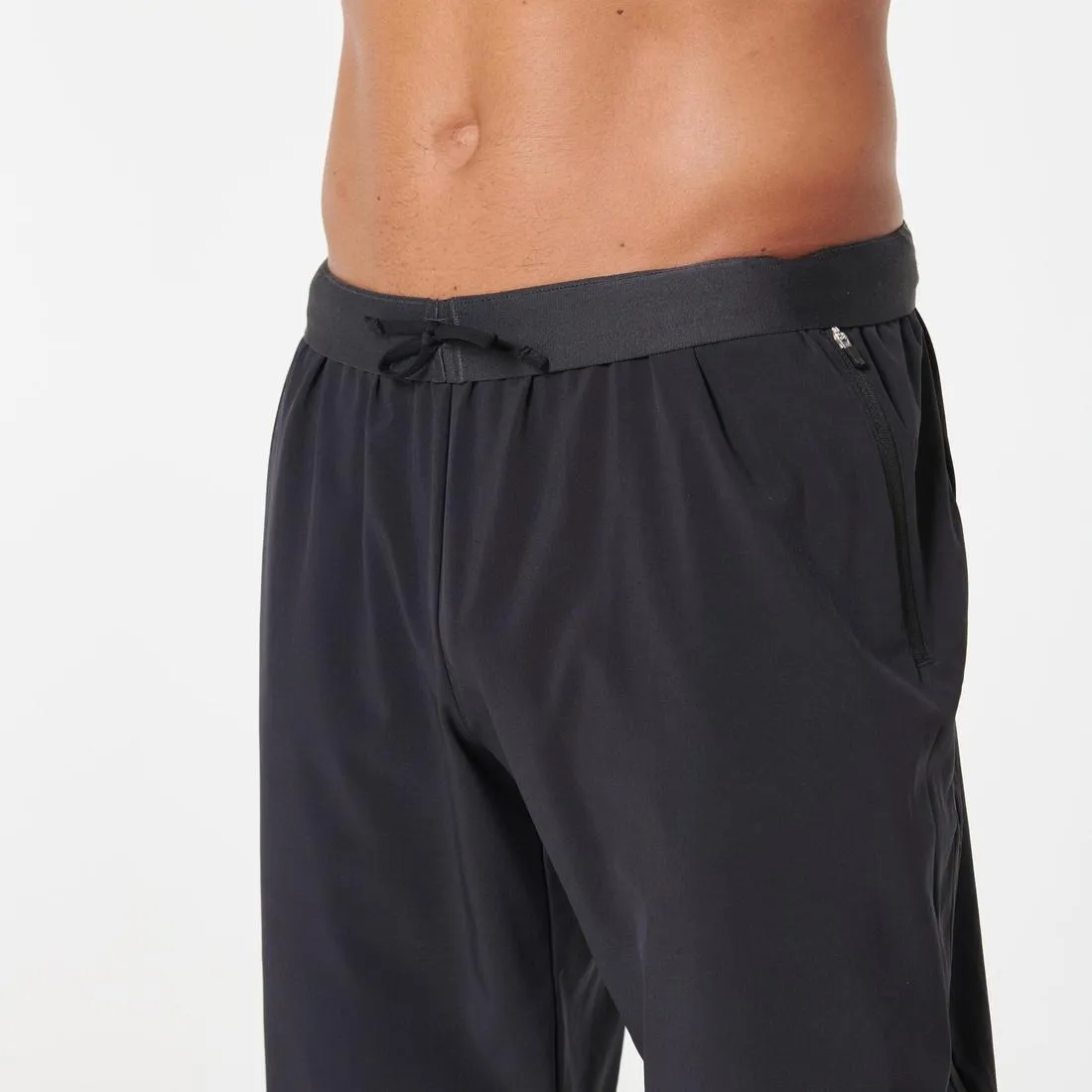 MEN'S BREATHABLE RUNNING TROUSERS - BLACK