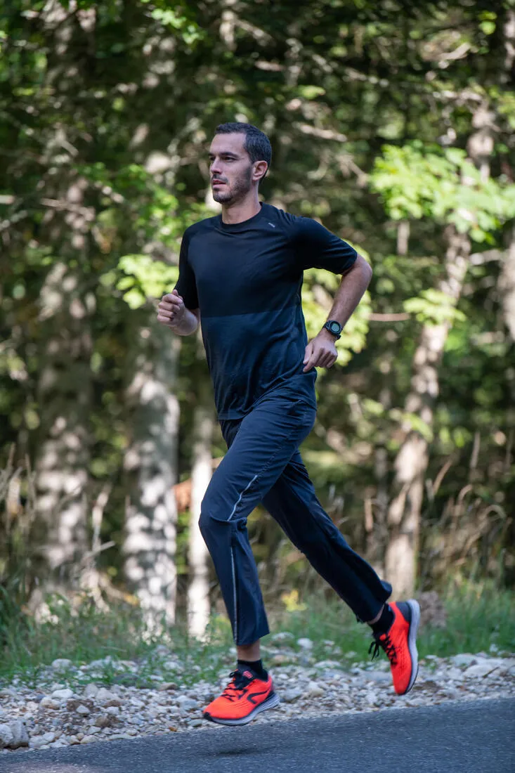MEN'S BREATHABLE RUNNING TROUSERS - BLACK