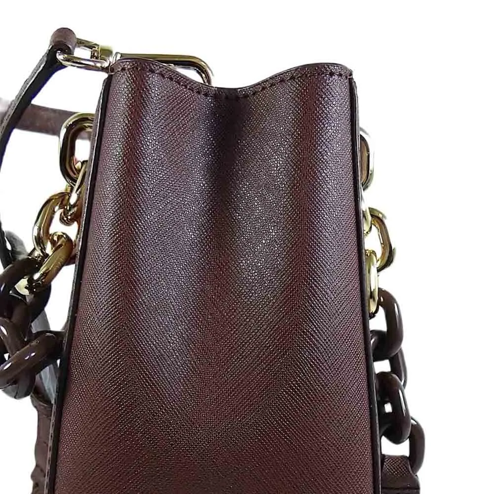 Michael Kors Cynthia North South Convertible Tote Bag, Brown