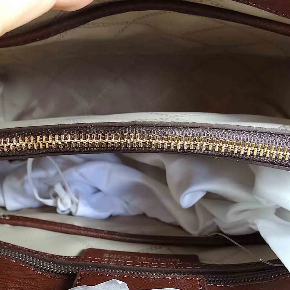 Michael Kors Cynthia North South Convertible Tote Bag, Brown