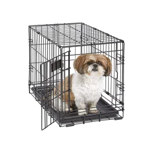 MidWest Homes for Pets Newly Enhanced Single Door 22 Inch with Divider iCrate Dog Crate, Includes Leak-Proof Pan