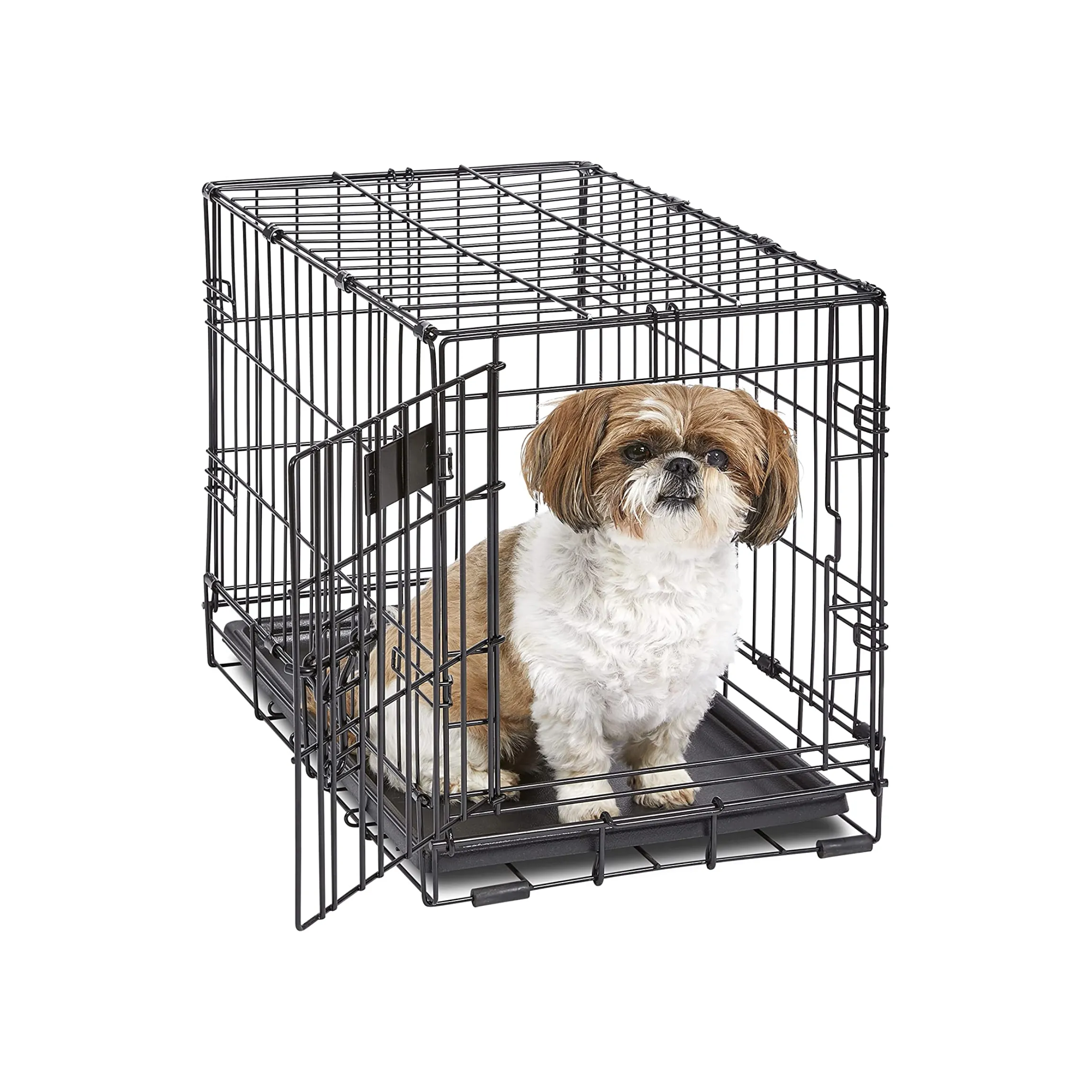MidWest Homes for Pets Newly Enhanced Single Door 22 Inch with Divider iCrate Dog Crate, Includes Leak-Proof Pan