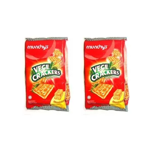 Munchy's Vege Crackers 300g (Pack of 2) - Crunchy & Nutritious Snack