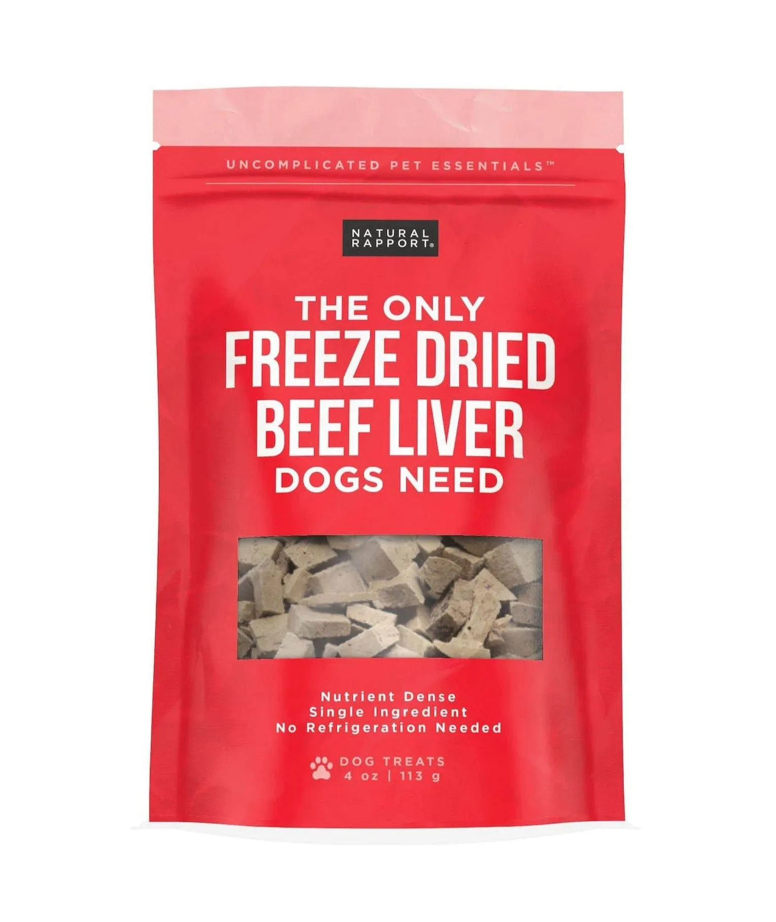 Natural Rapport Freeze Dried Beef Liver Treats | Freeze Dried Healthy Treats Food Topper
