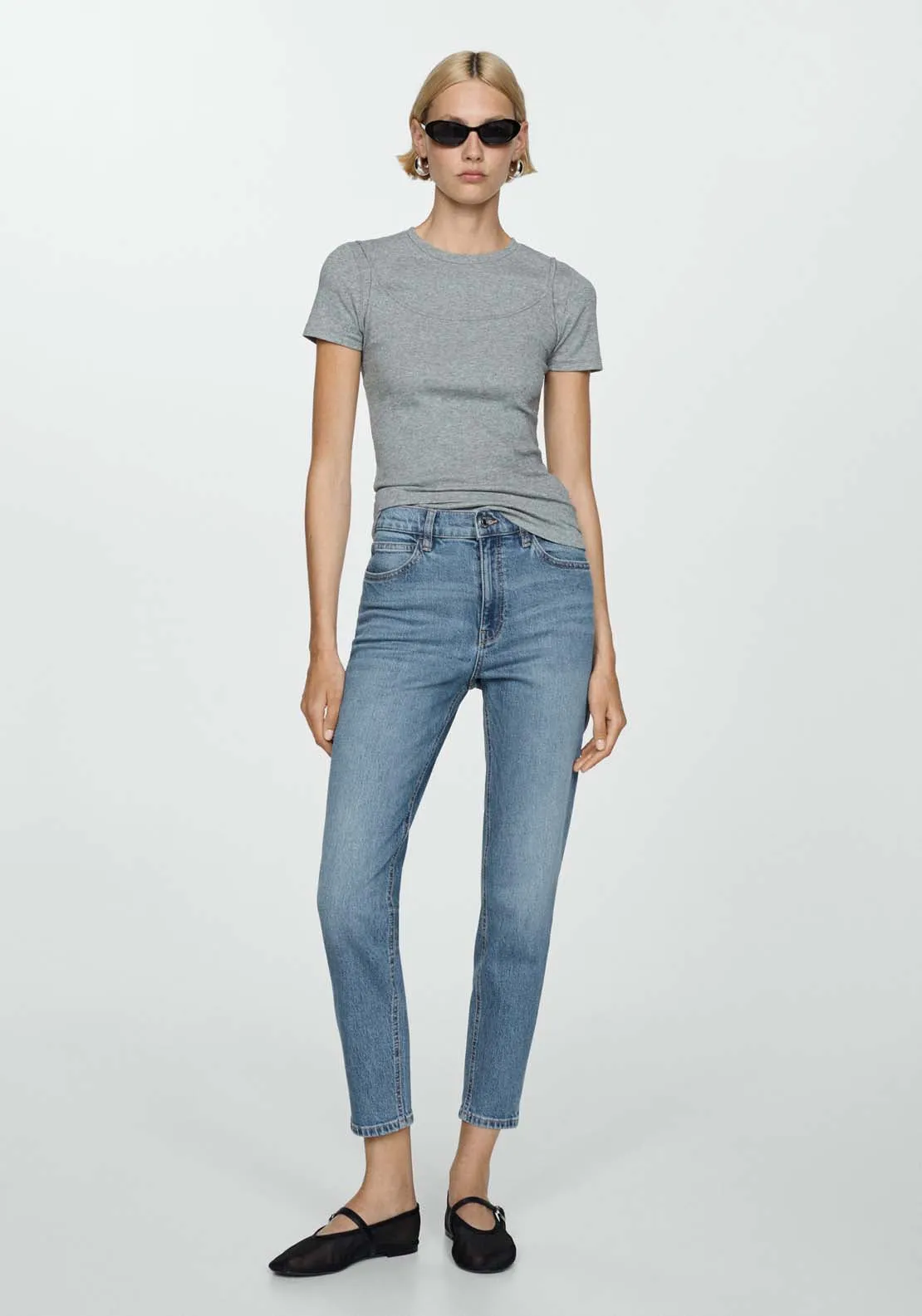Newmom comfort high-rise jeans - Open Blue