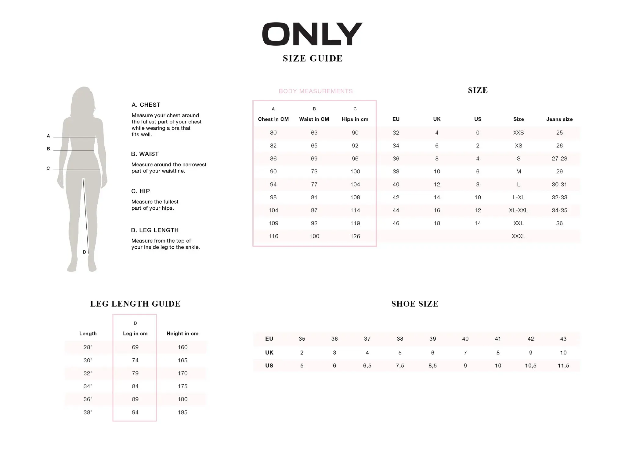 ONLY ONLROYAL Mid waist Skinny Fit Jeans In 30" Leg