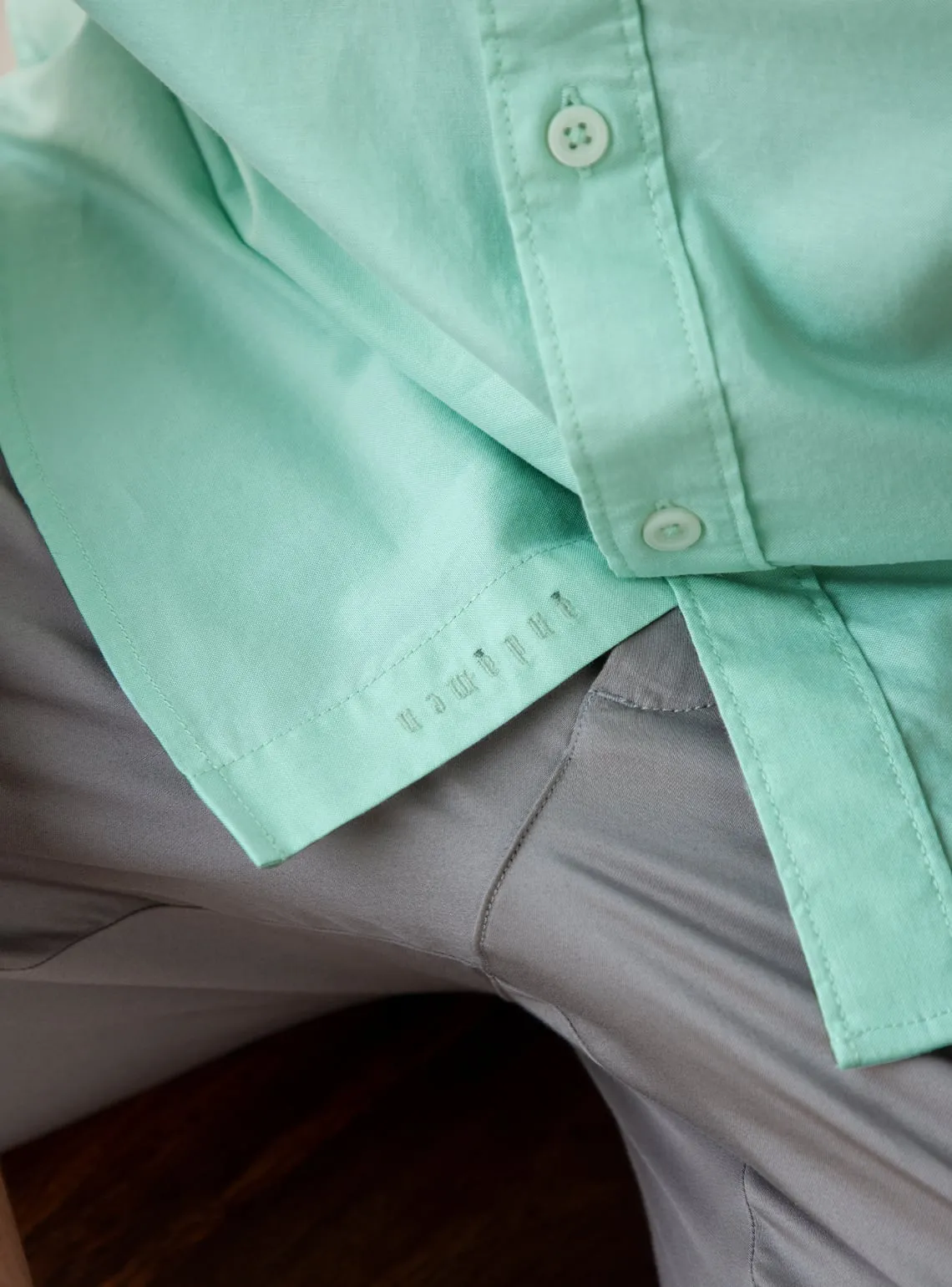 Opal Oxford Half Shirt