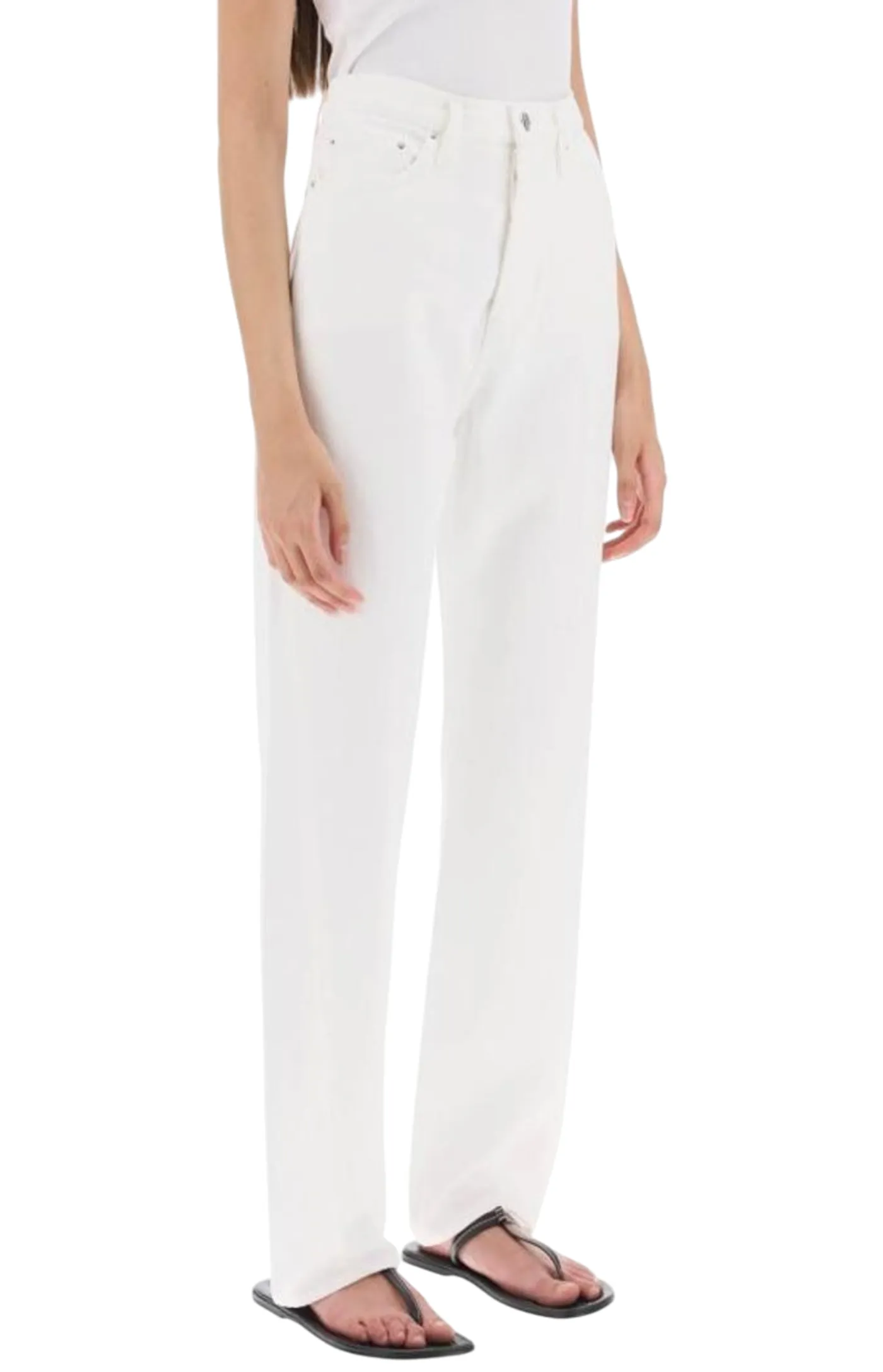 Organic cotton straight jeans
