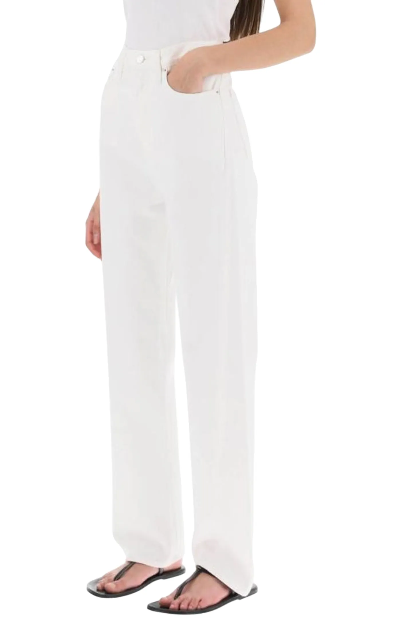Organic cotton straight jeans