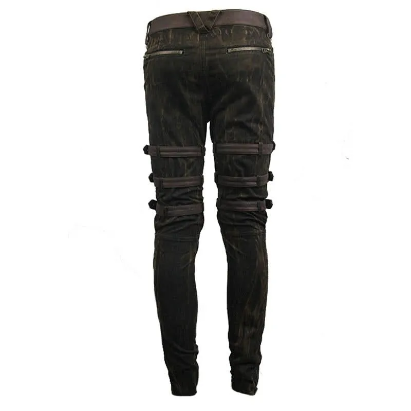 'Outlaw' Steampunk Trousers with  Lace Up Style