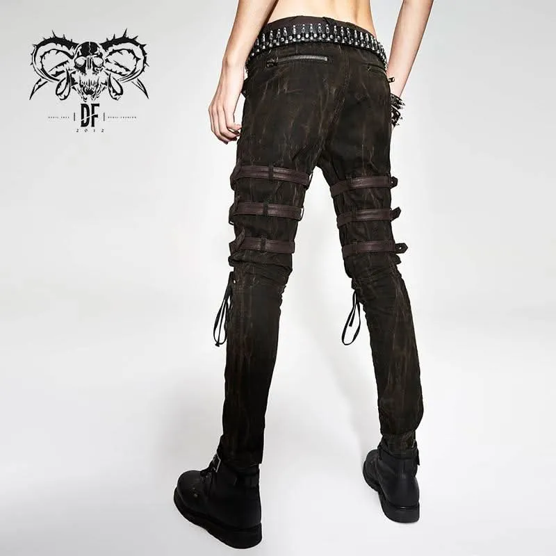 'Outlaw' Steampunk Trousers with  Lace Up Style