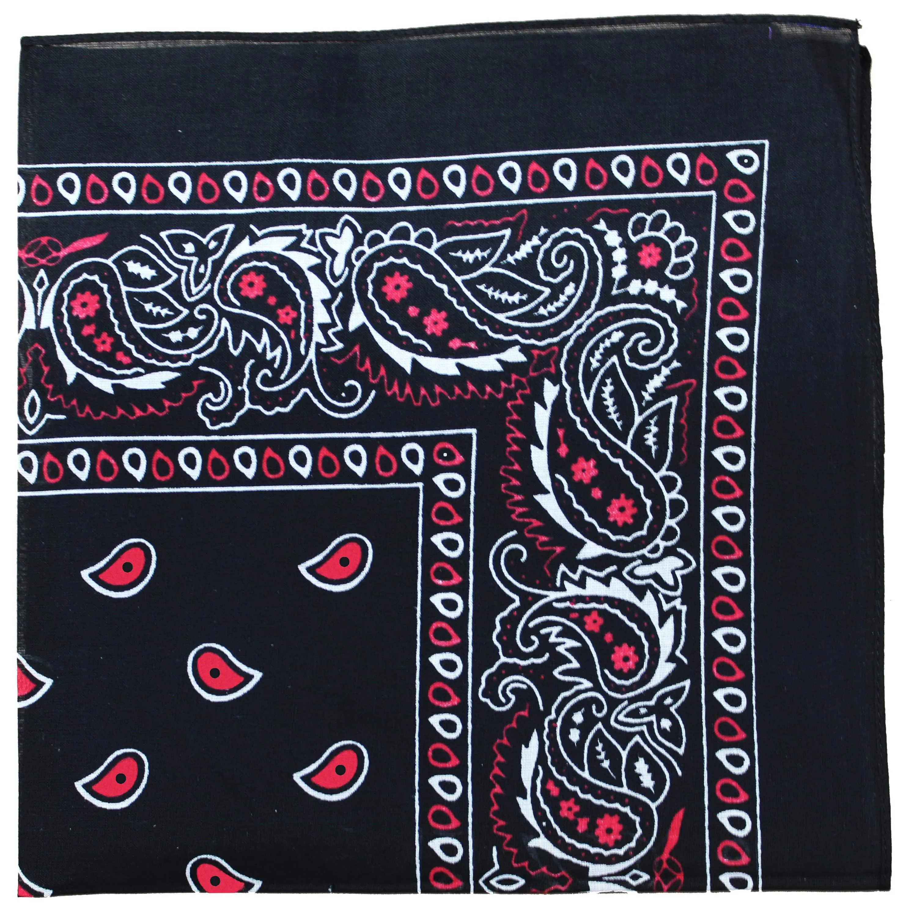 Pack of 48 Paisley Cotton Bandanas Novelty Headwraps - Bulk Wholesale - 22 inches