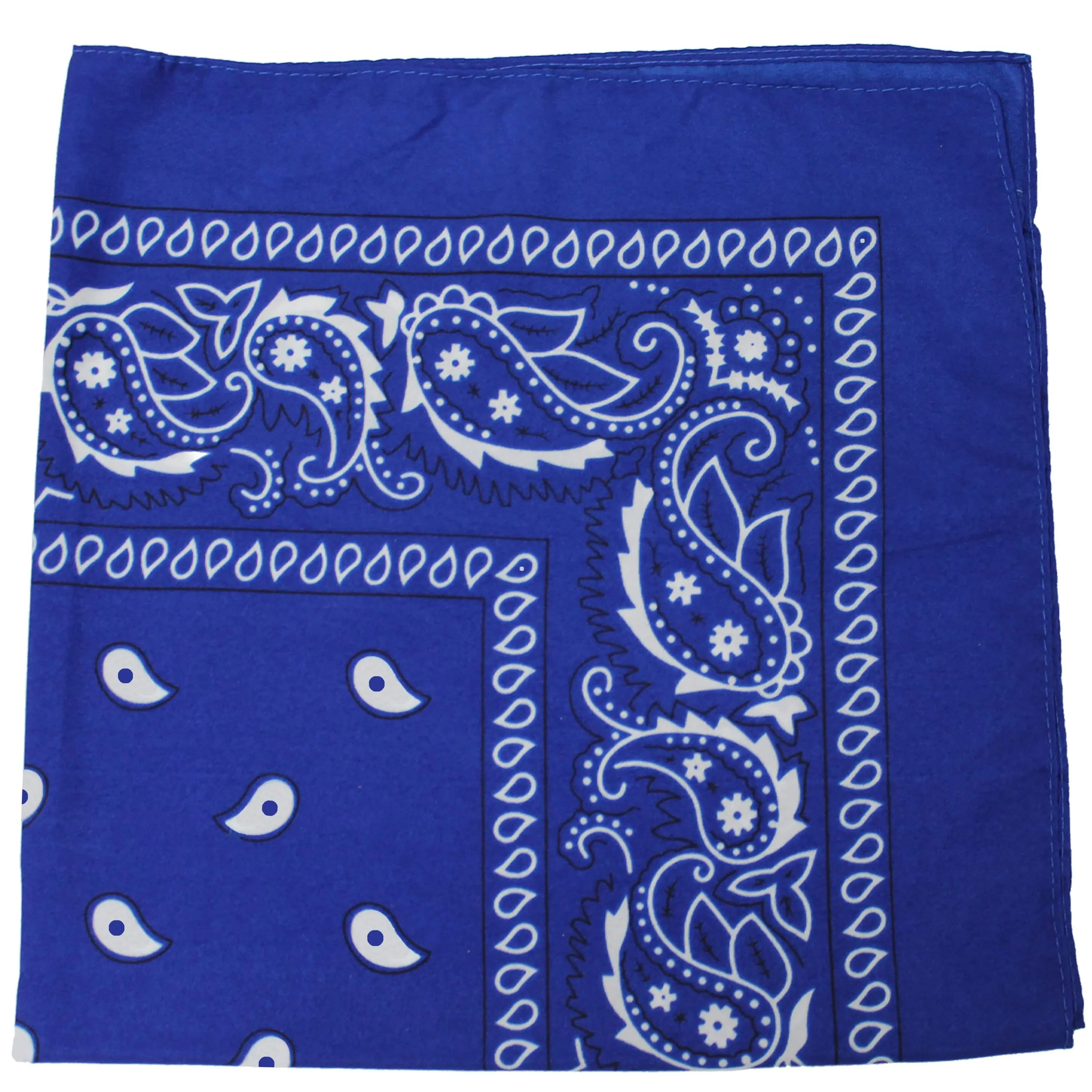 Paisley 100% Polyester Unisex Bandanas - 15 Pack - Bulk Wholesale