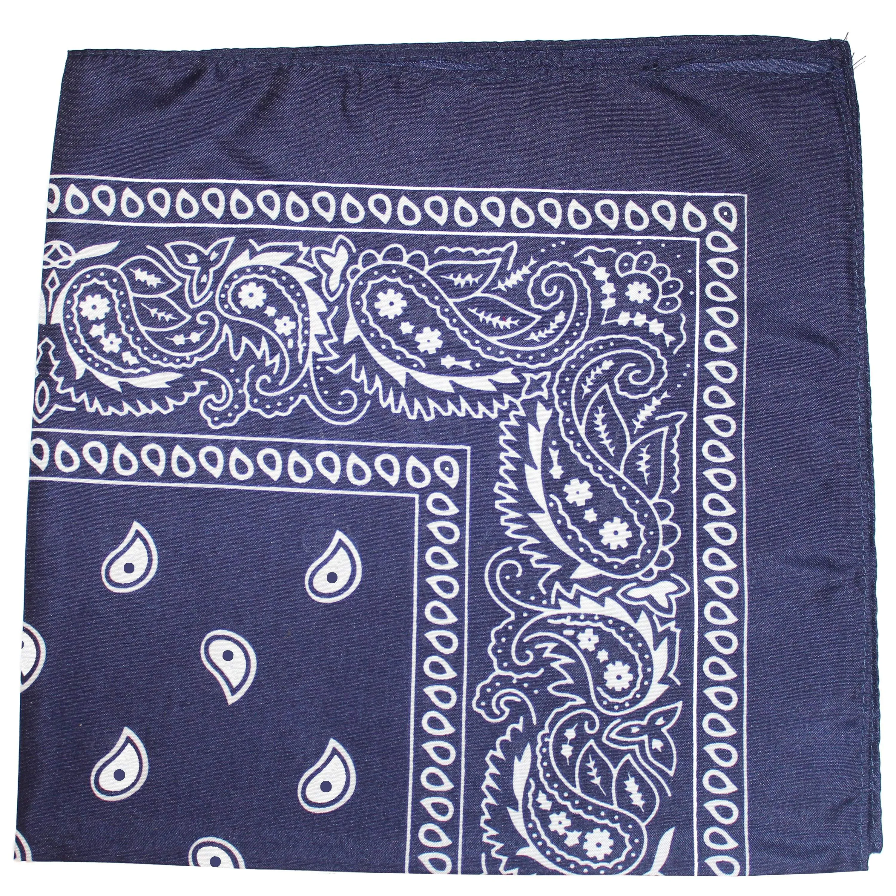 Paisley 100% Polyester Unisex Bandanas - 15 Pack - Bulk Wholesale
