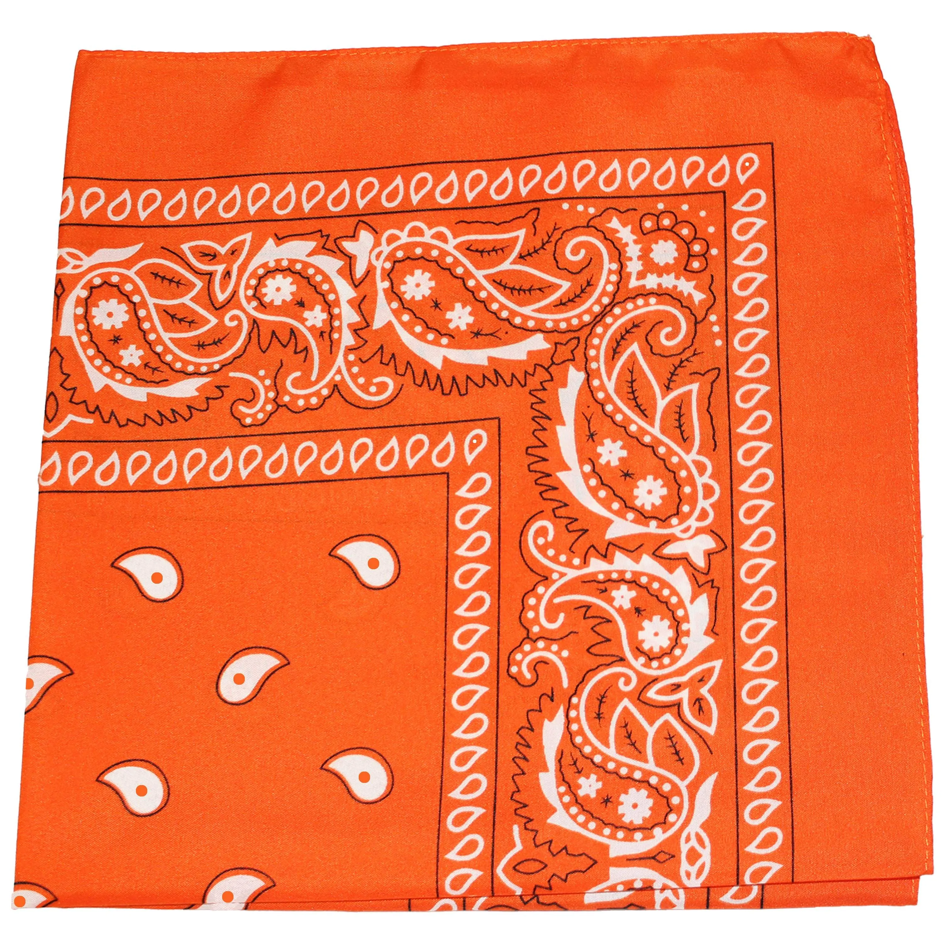 Paisley 100% Polyester Unisex Bandanas - 15 Pack - Bulk Wholesale