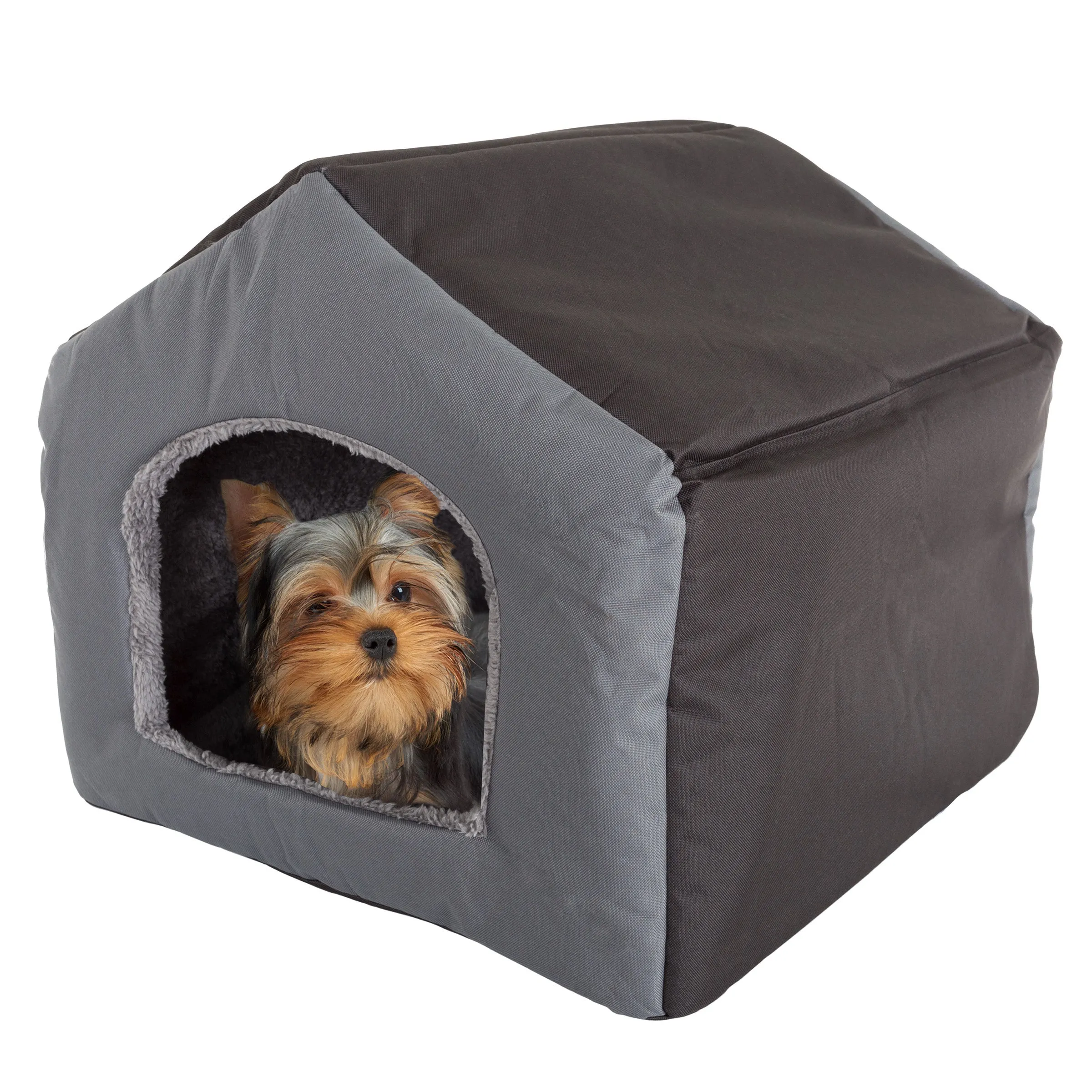 PETMAKER Indoor Dog House for Small Pets, Gray