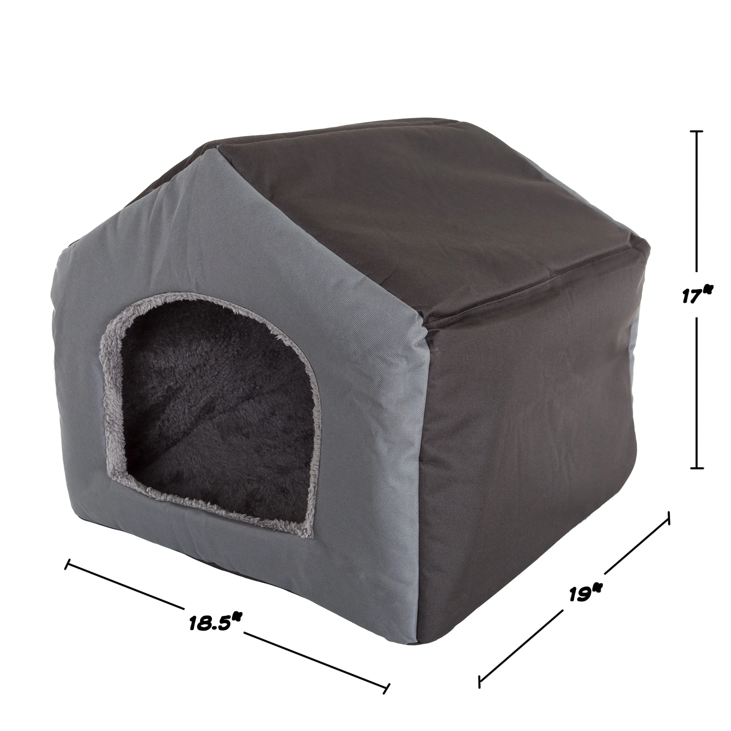 PETMAKER Indoor Dog House for Small Pets, Gray